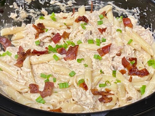 SLOW COOKER CRACK CHICKEN PASTA - Family Dinner Delights