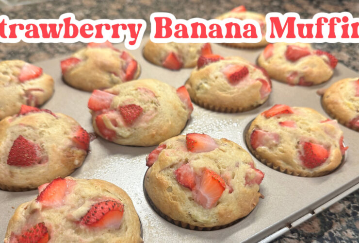 strawberry banana muffins